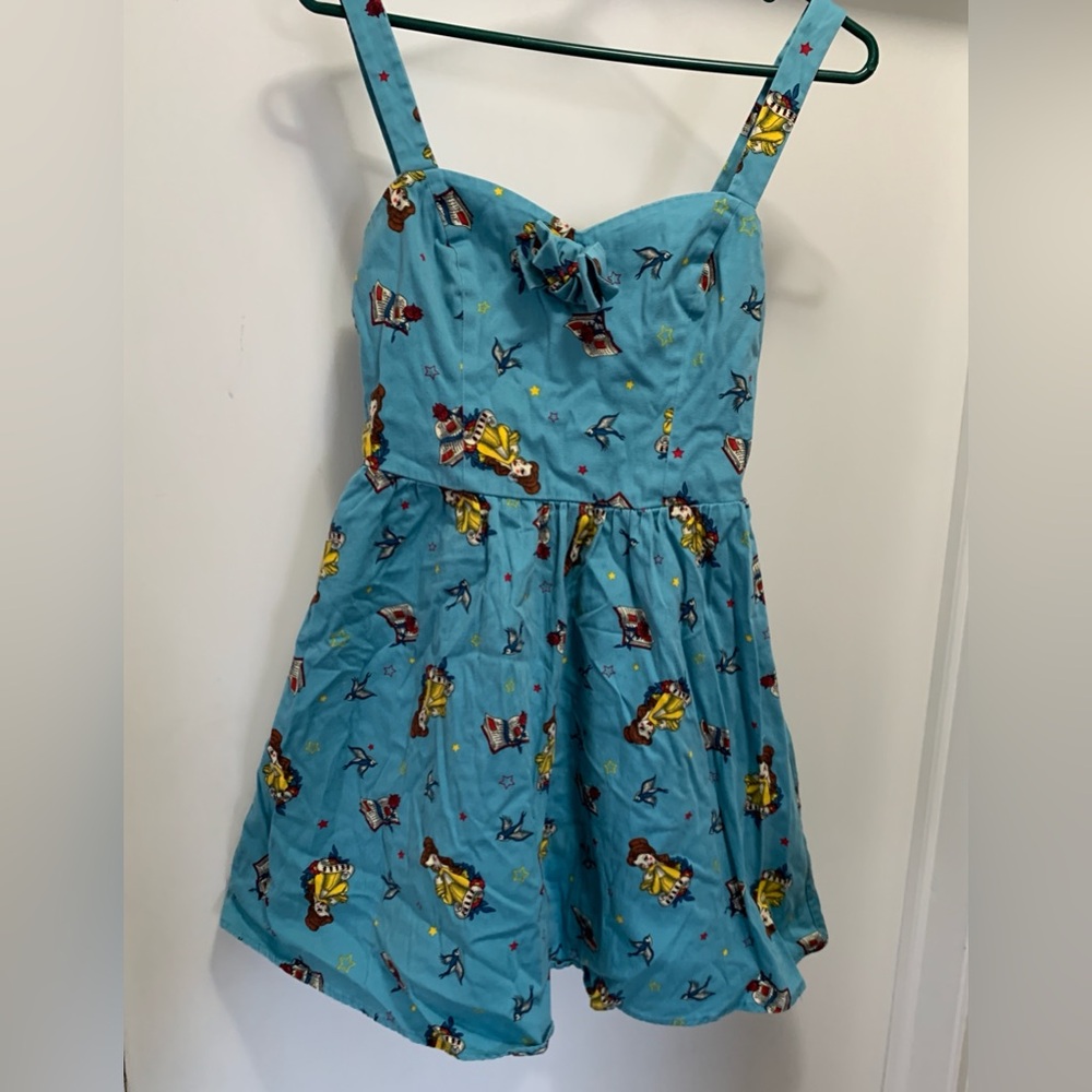 Belle blue dress